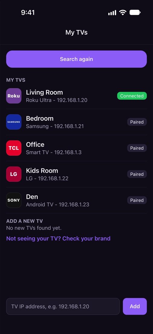 My TVs list